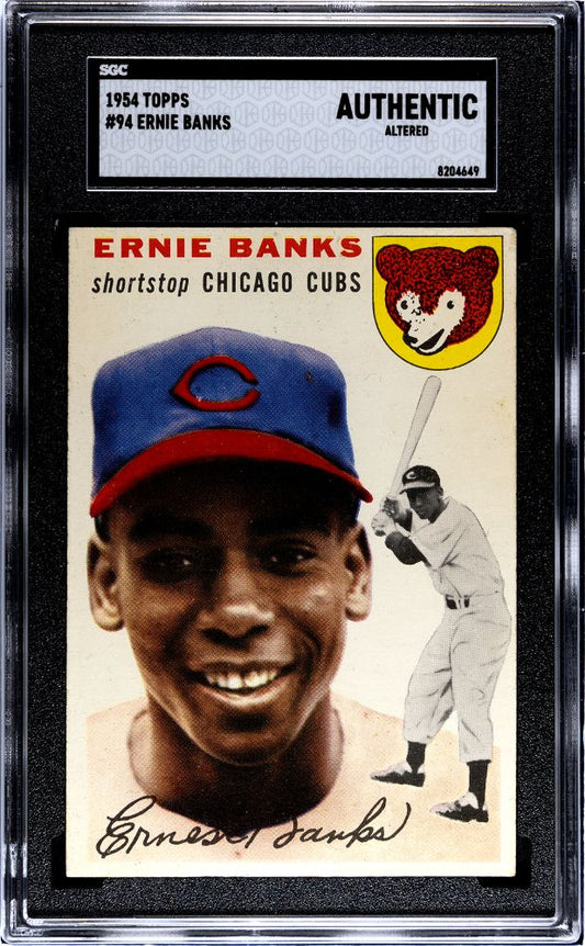 1954 TOPPS ERNIE BANKS #94 SGC AUTHENTIC