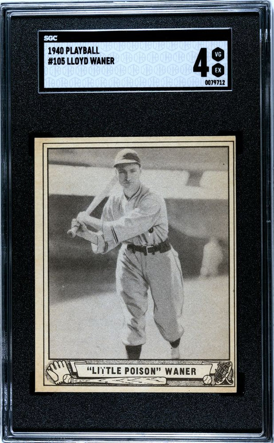 1940 LLOYD WANER PLAYBALL #105 SGC 4