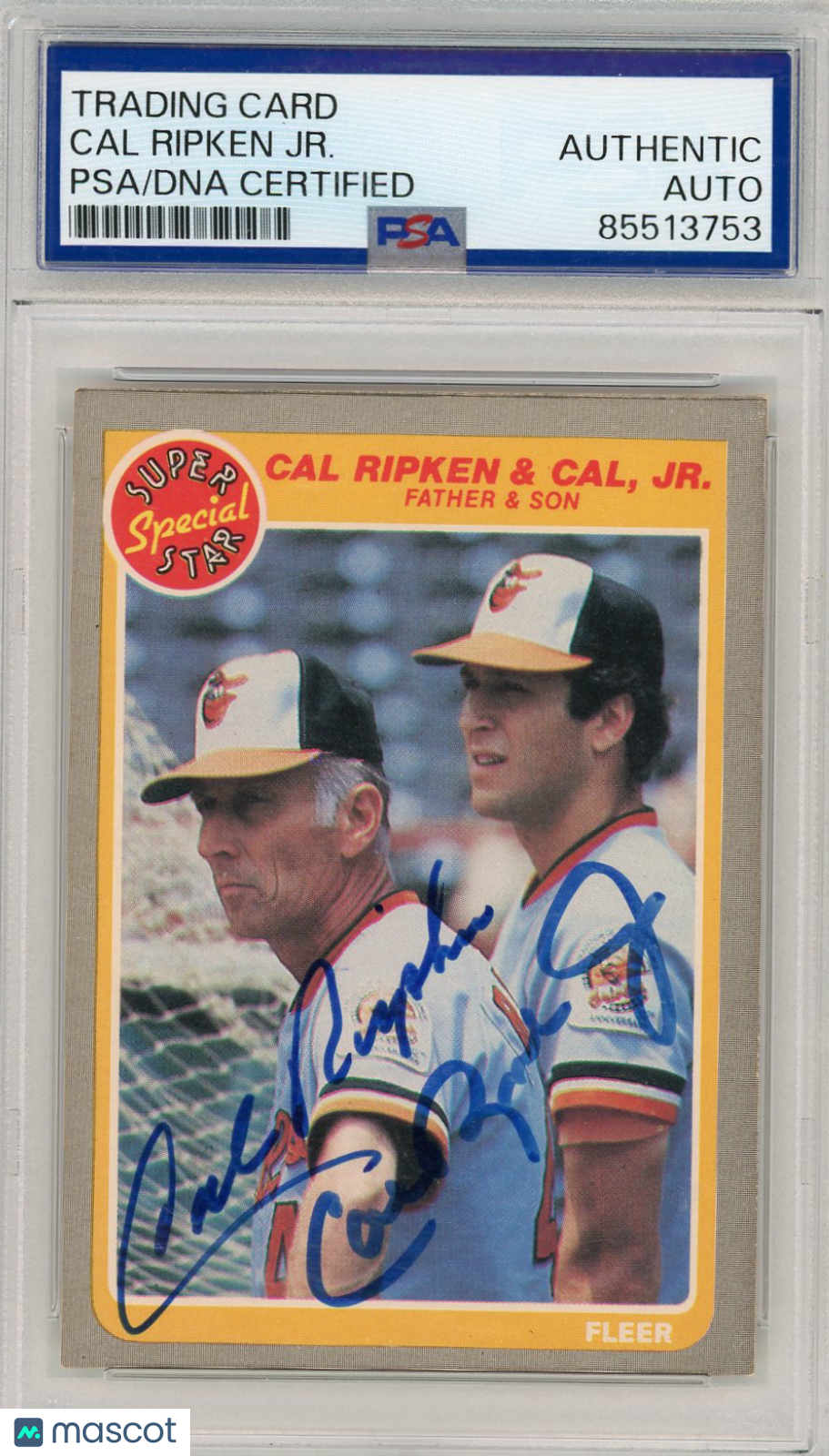 2024 Cal Ripken JR. Cal Ripken SR. PSA A Auto A