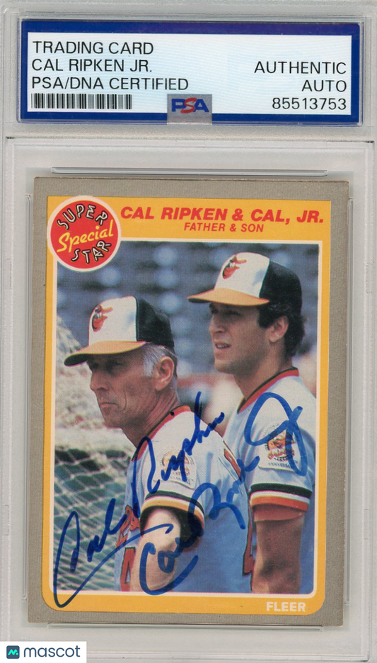 2024 Cal Ripken JR. Cal Ripken SR. PSA A Auto A