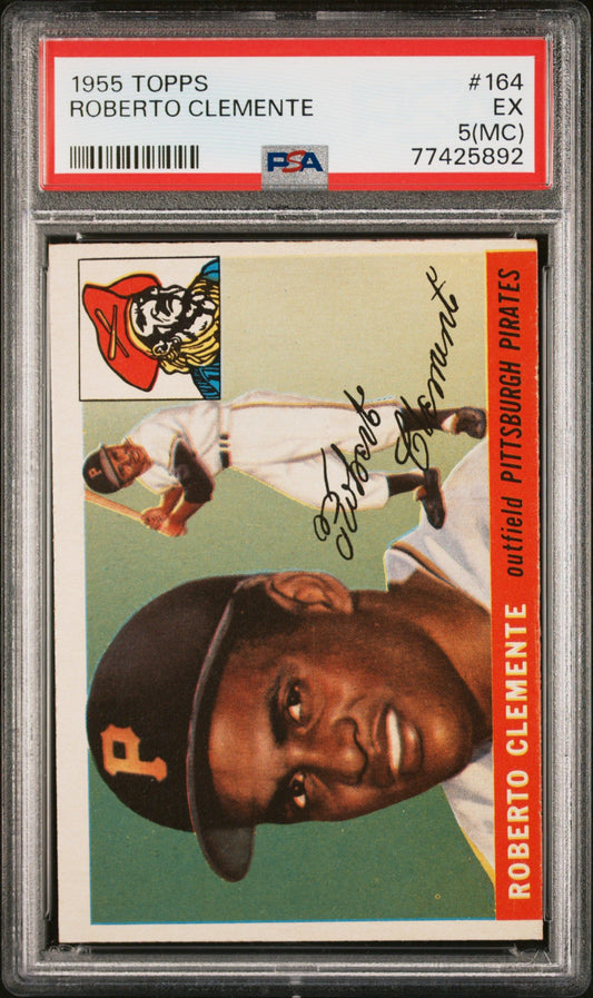 1955 TOPPS ROBERTO CLEMENTE #164 PSA 5