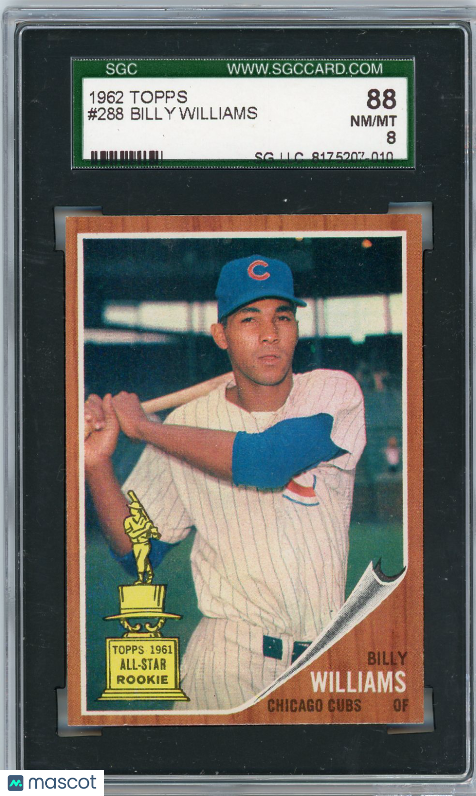 1962 Topps Billy Williams #288 SGC 8