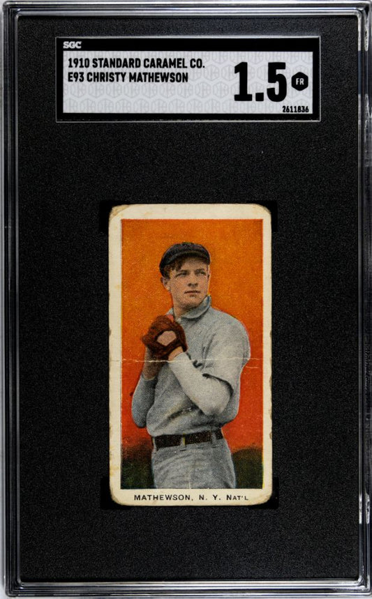 1910 CHRISTY MATHEWSON STANDARD CARAMEL CO. (E93) SGC 1.5