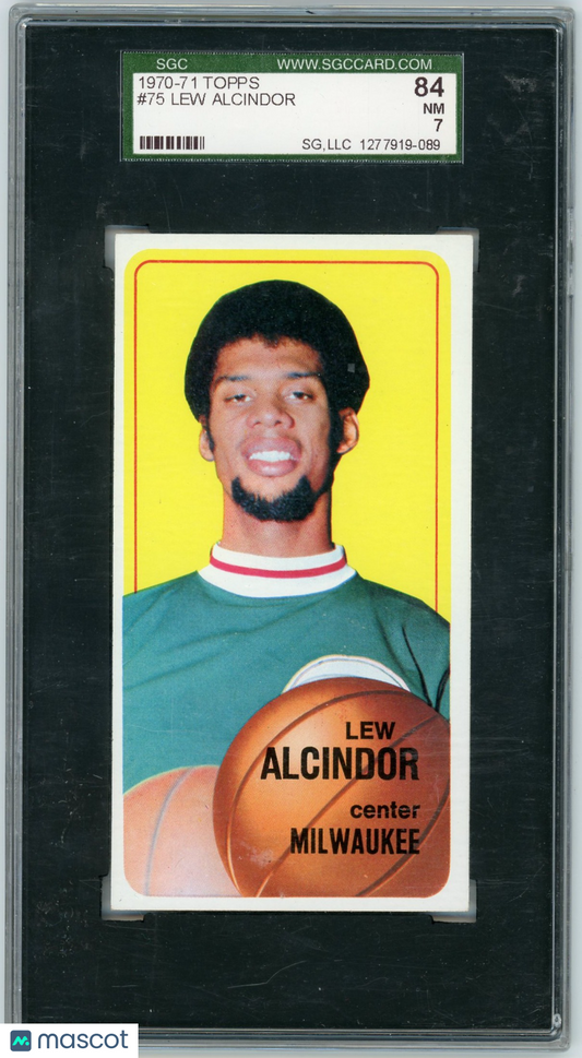 1970 Topps Lew Alcindor #75 SGC 7