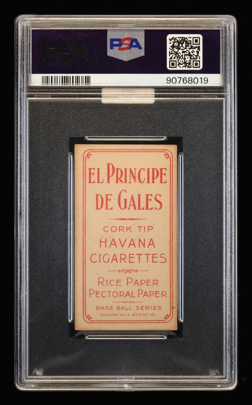 1909-11 T206 El Principe De Gales Ty Cobb Portrait Red PSA 3.5