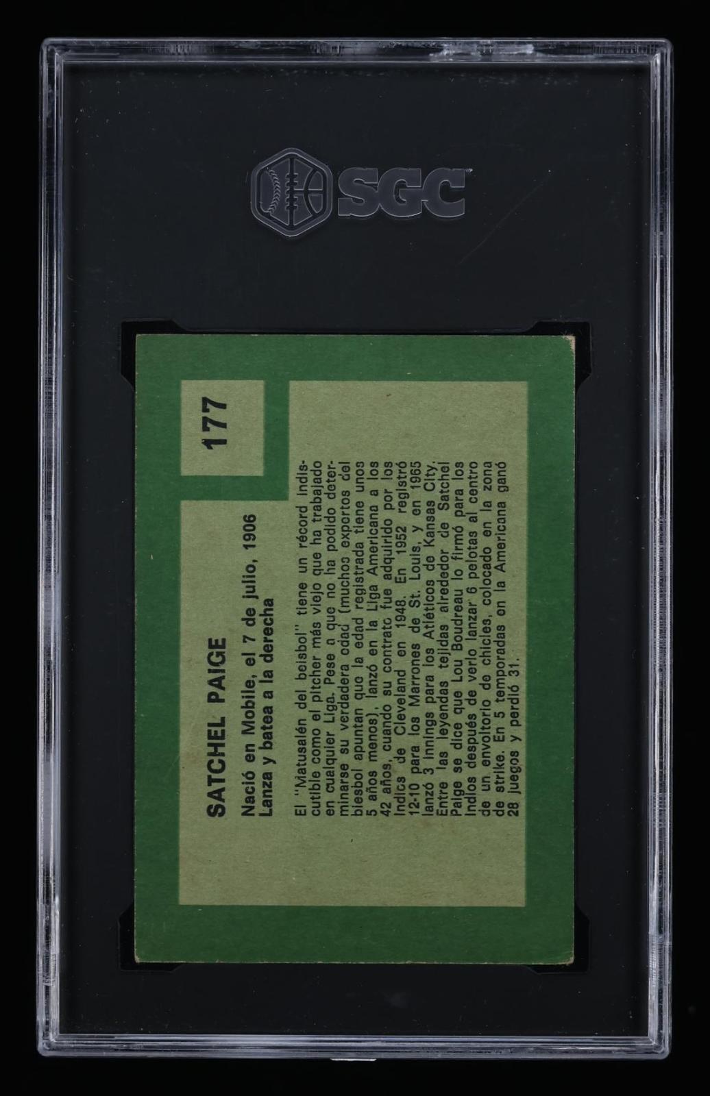 1967 Venezuela Retirado Satchel Paige #177 SGC 5