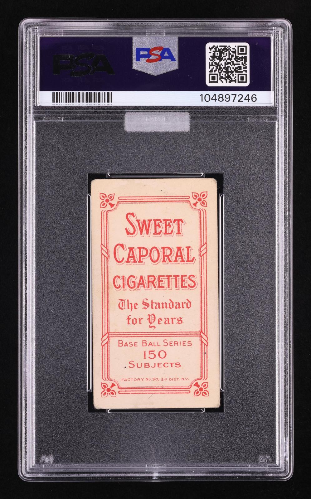 1909-11 T206 Sweet Caporal 150/30 Ty Cobb Portrait Green PSA 2 MBA Gold