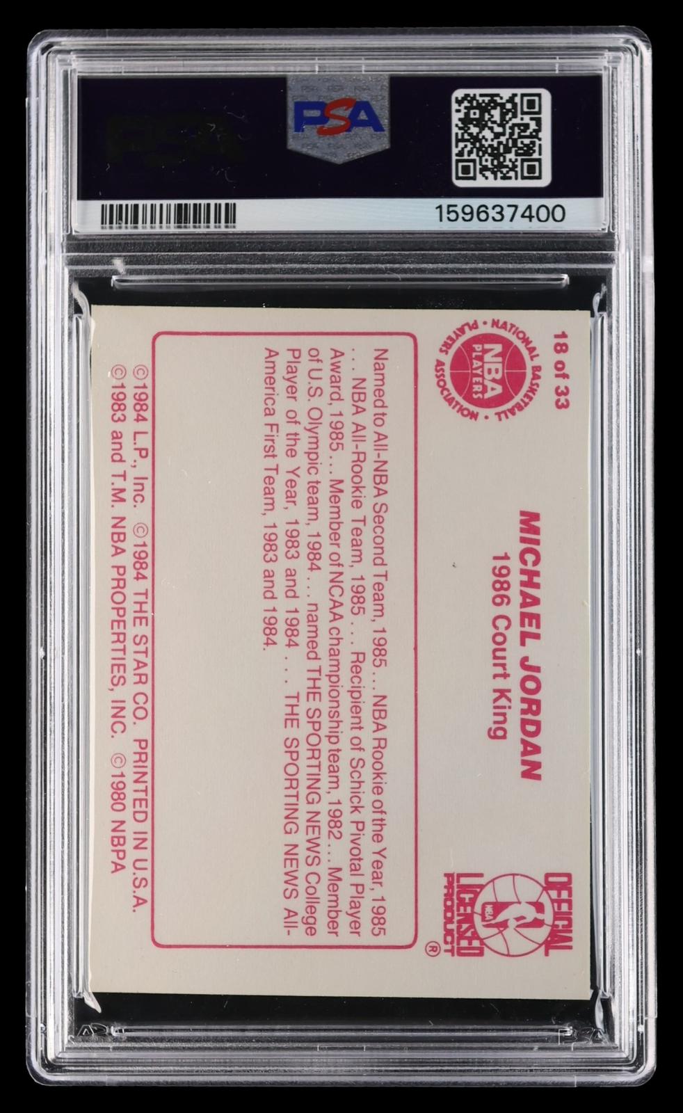 1986 Star Court Kings Michael Jordan #18 MBA 8 MBA Bronze