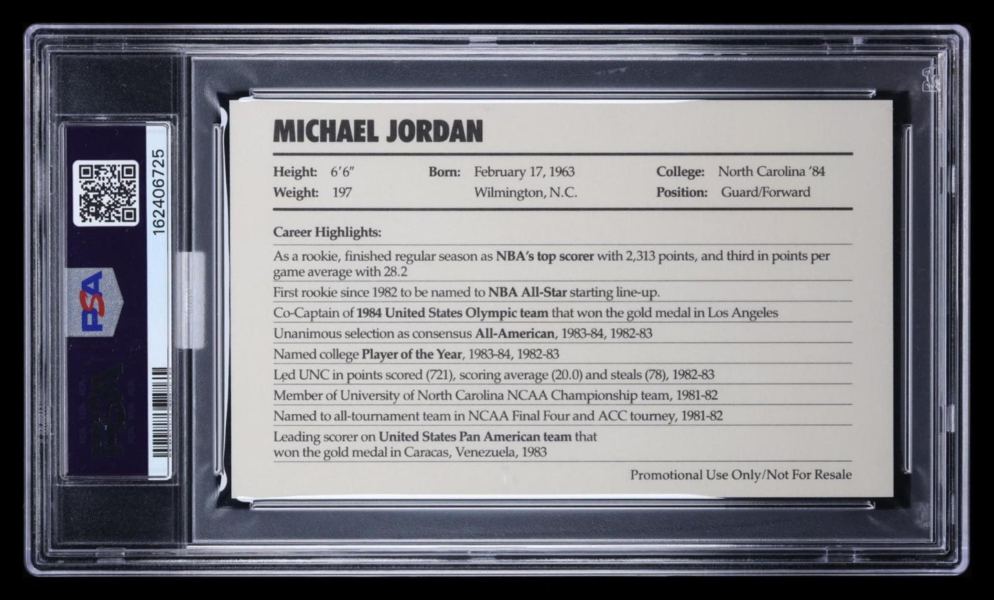 1985 Nike Michael Jordan Promo MBA 8 MBA Bronze