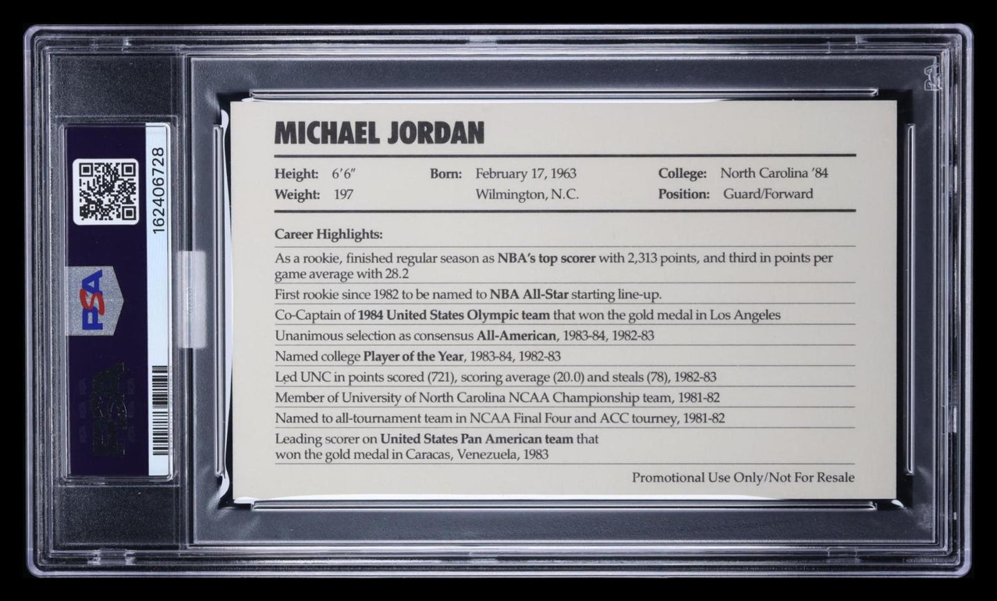 1985 Nike Michael Jordan Promo MBA 8.5 MBA Bronze