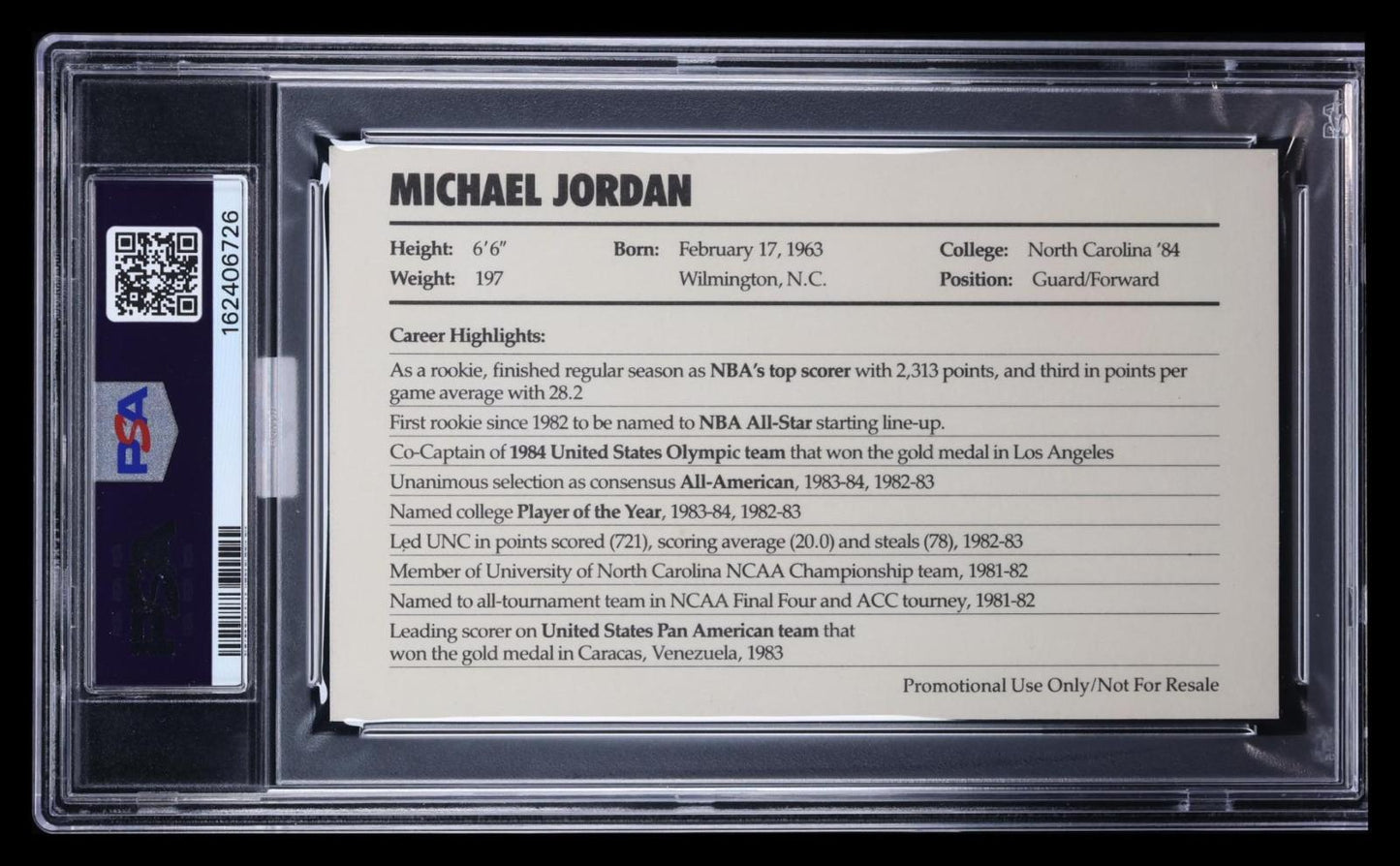 1985 Nike Michael Jordan Promo MBA 8.5 MBA Gold