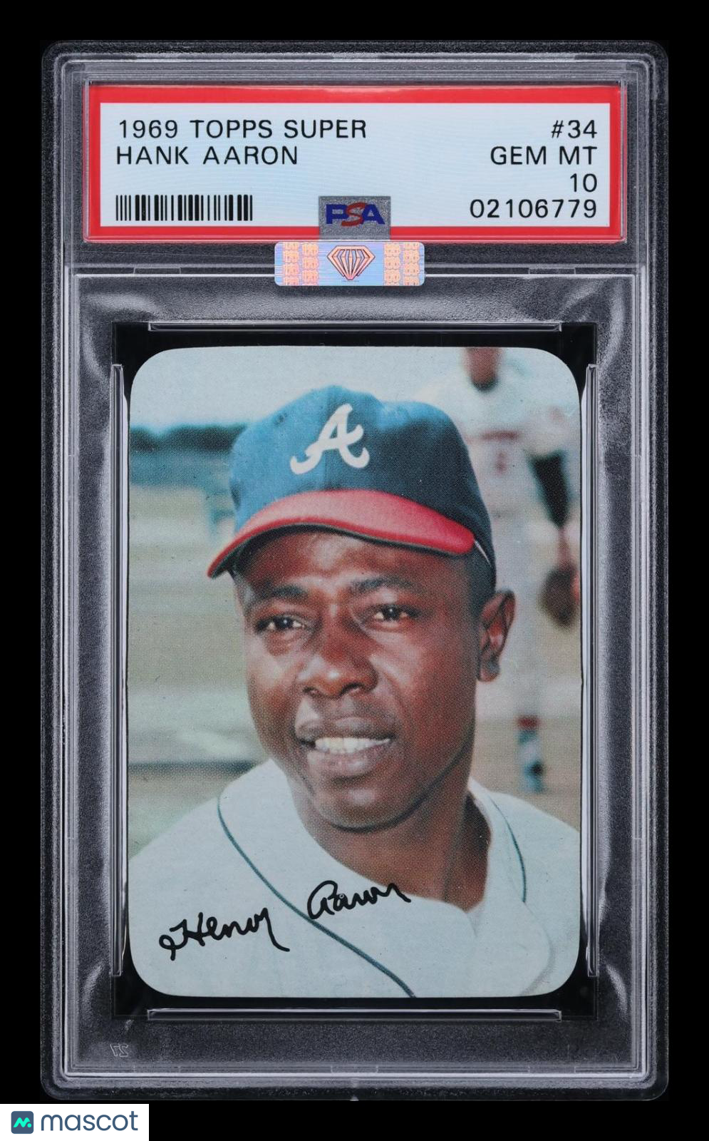 1969 Topps Super Hank Aaron #34 PSA 10