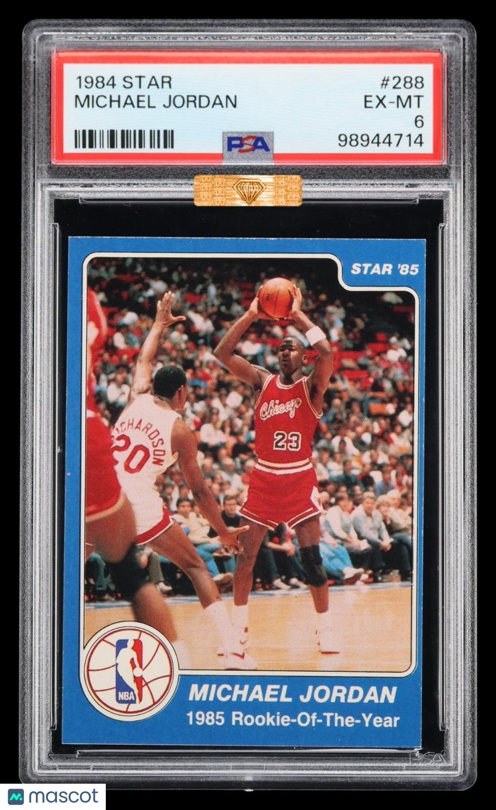 1984 Star Michael Jordan #288 PSA 6 MBA Bronze