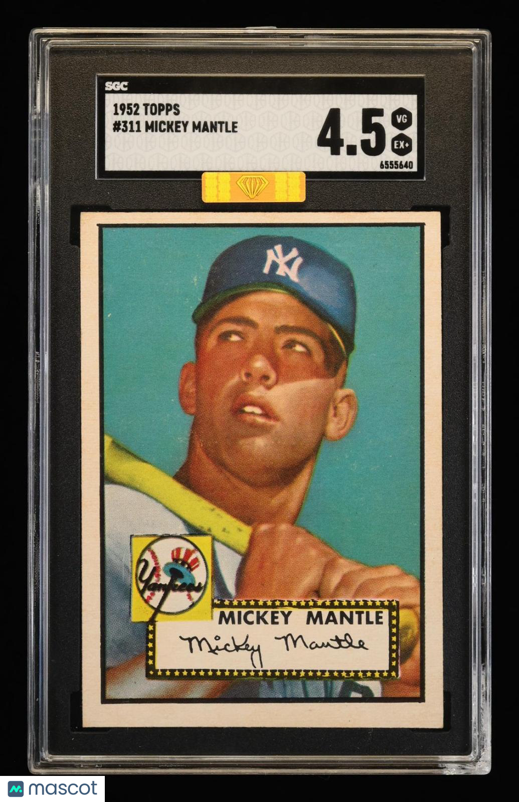 1952 Topps Mickey Mantle #311 SGC 4.5