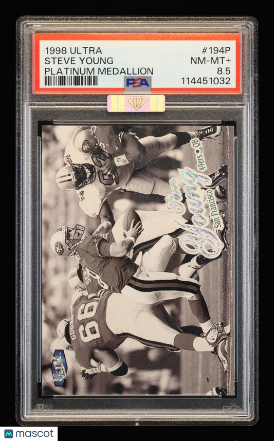 1998 Ultra Steve Young #194P Platinum Medallion PSA 8.5