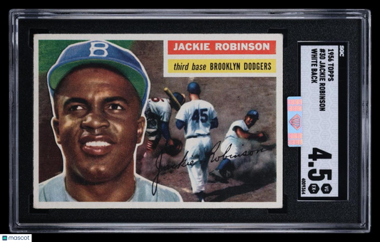 1956 Topps Jackie Robinson #30 White Back SGC 4.5