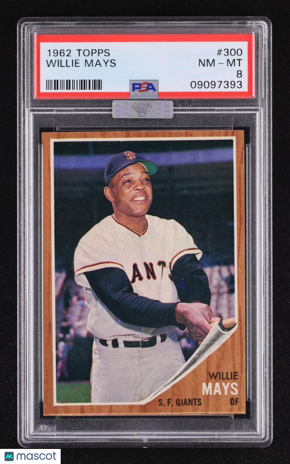 1962 Topps Willie Mays #300 PSA 8