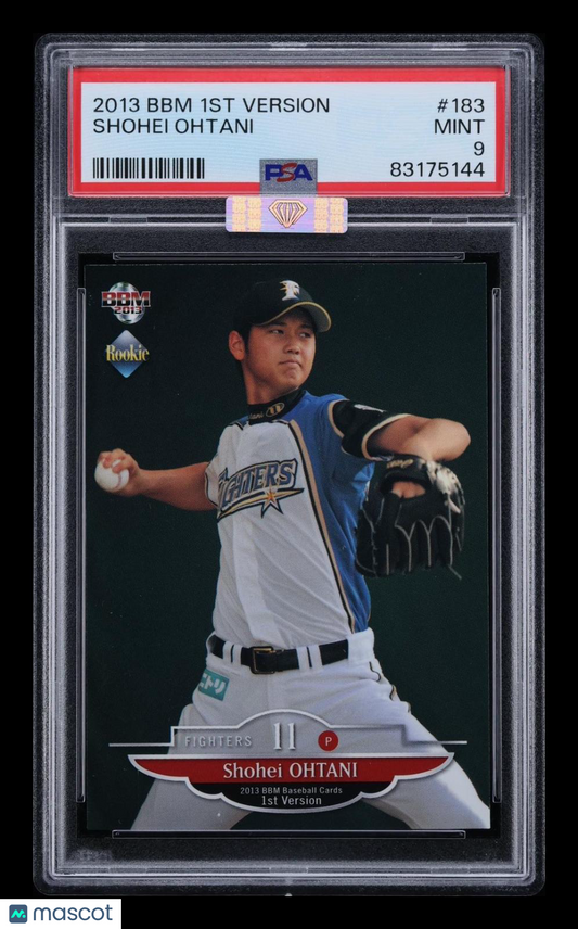 2013 BBM 1st Version Shohei Ohtani #183 PSA 9