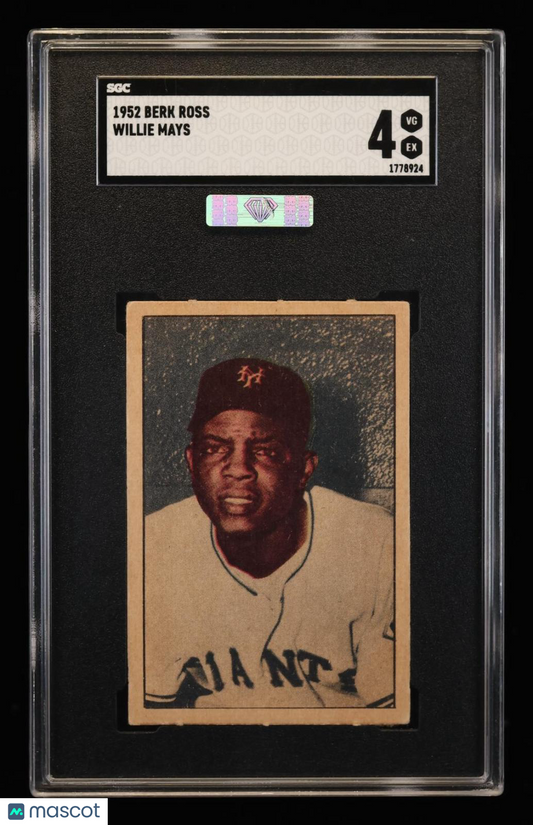 1952 Berk Ross Willie Mays SGC 4