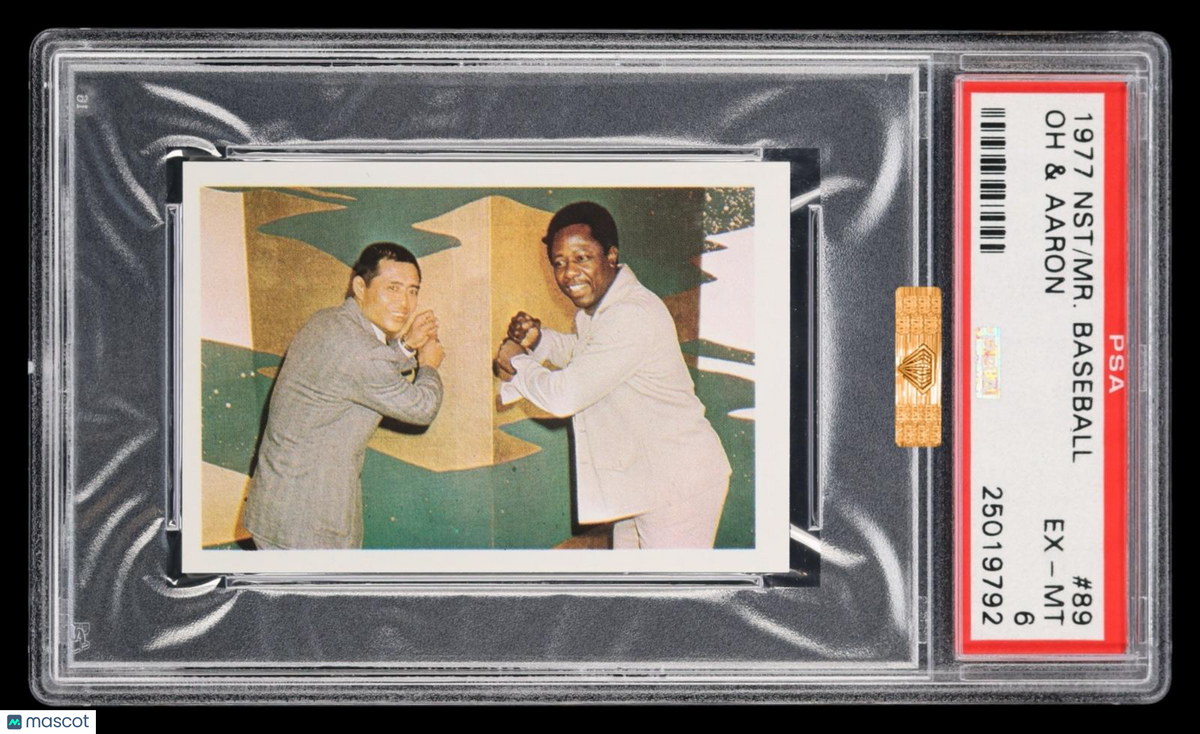 1977 NST/MR. Baseball 2 Jmc2 Oh & Aaron #89 PSA 6 MBA Bronze