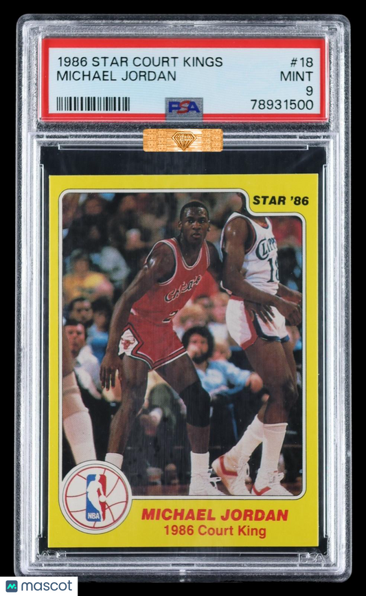 1986 Star Court Kings Michael Jordan #18 PSA 9 MBA Bronze