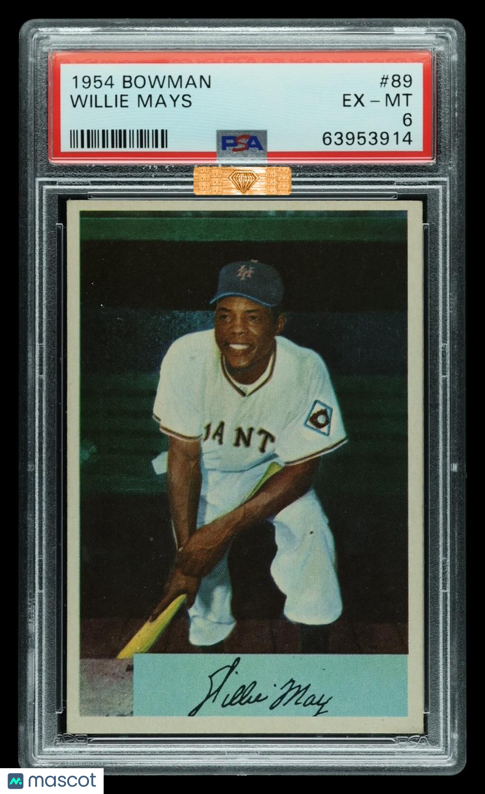 1954 Bowman Willie Mays #89 PSA 6 MBA Bronze