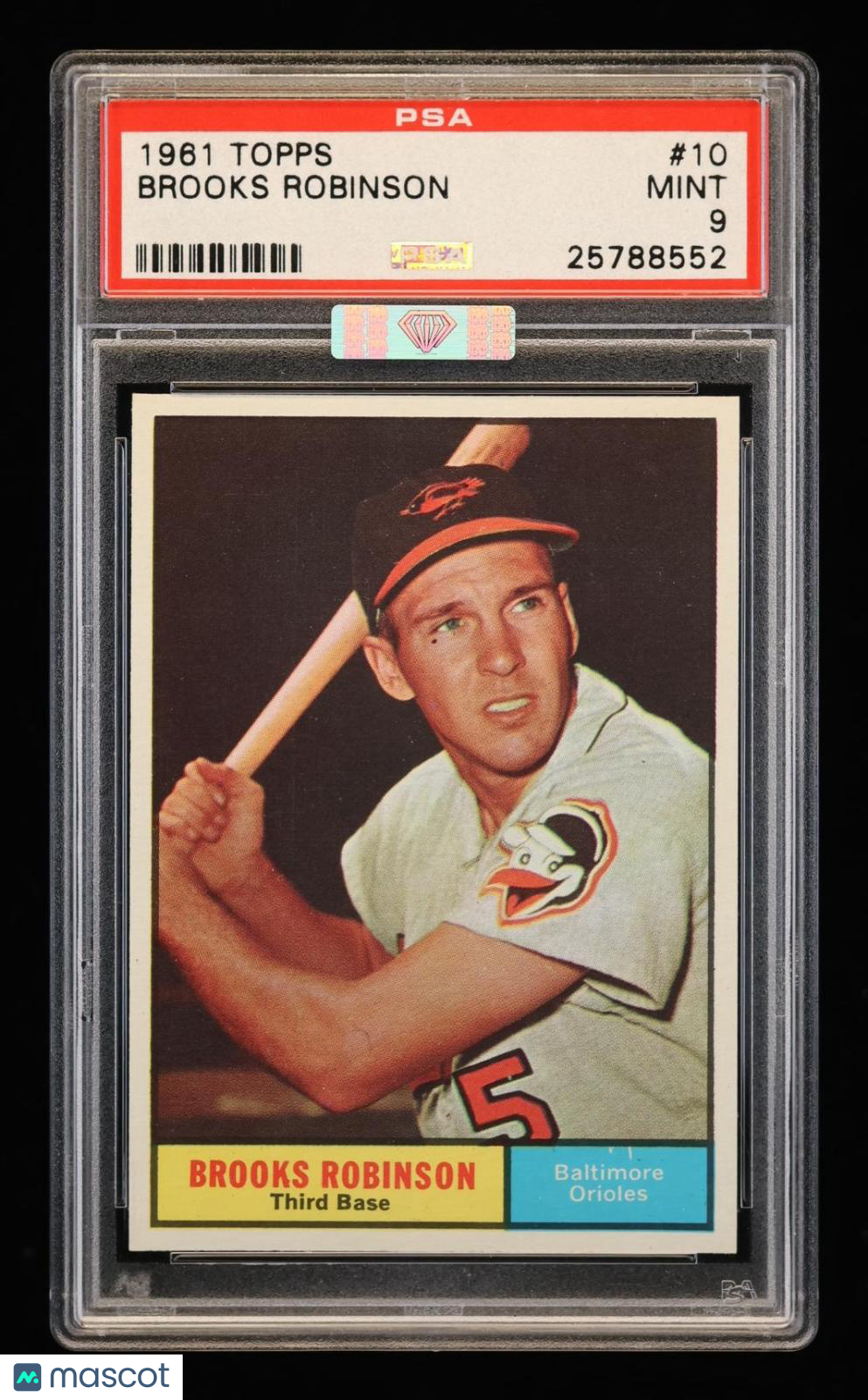 1961 Topps Brooks Robinson #10 PSA 9
