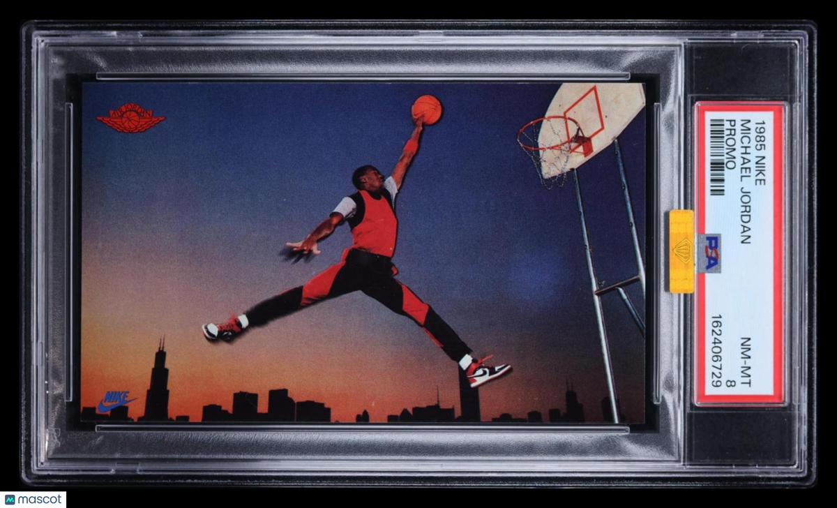 1985 Nike Michael Jordan Promo PSA 8 MBA Gold