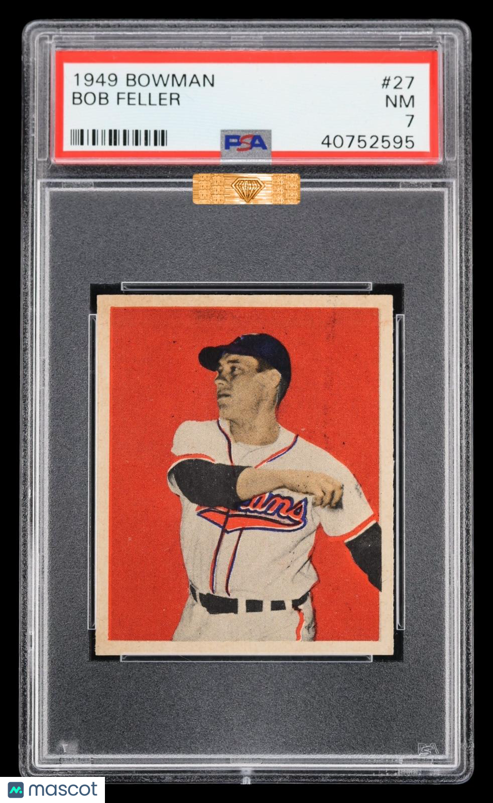 1949 Bowman Bob Feller #27 PSA 7 MBA Bronze