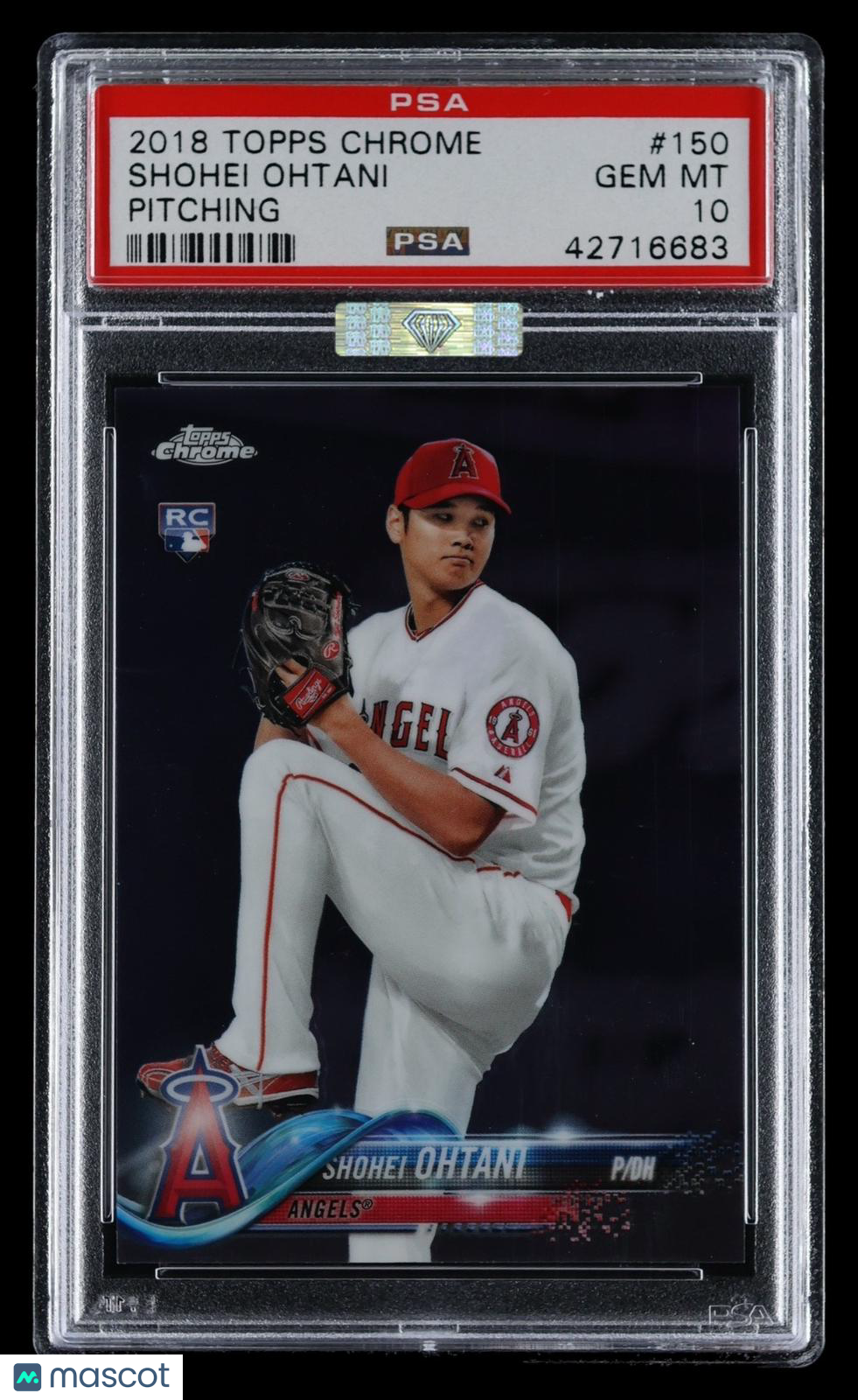 2018 Topps Chrome Shohei Ohtani #150 PSA 10 MBA Silver