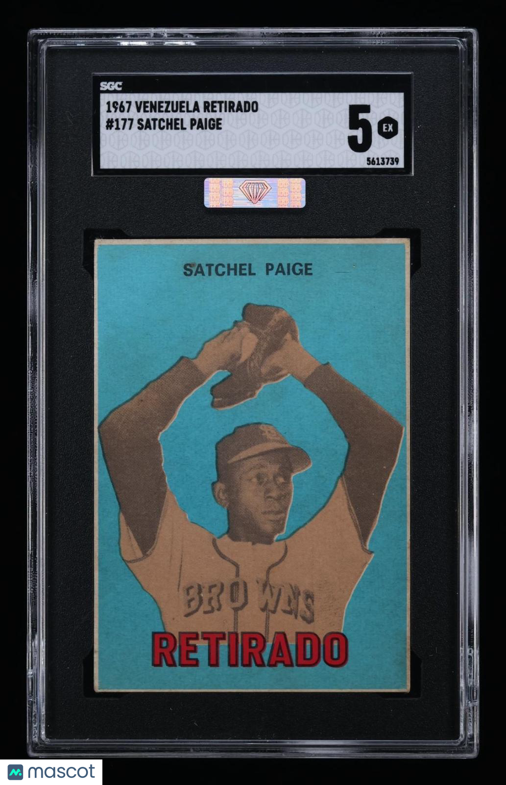 1967 Venezuela Retirado Satchel Paige #177 SGC 5