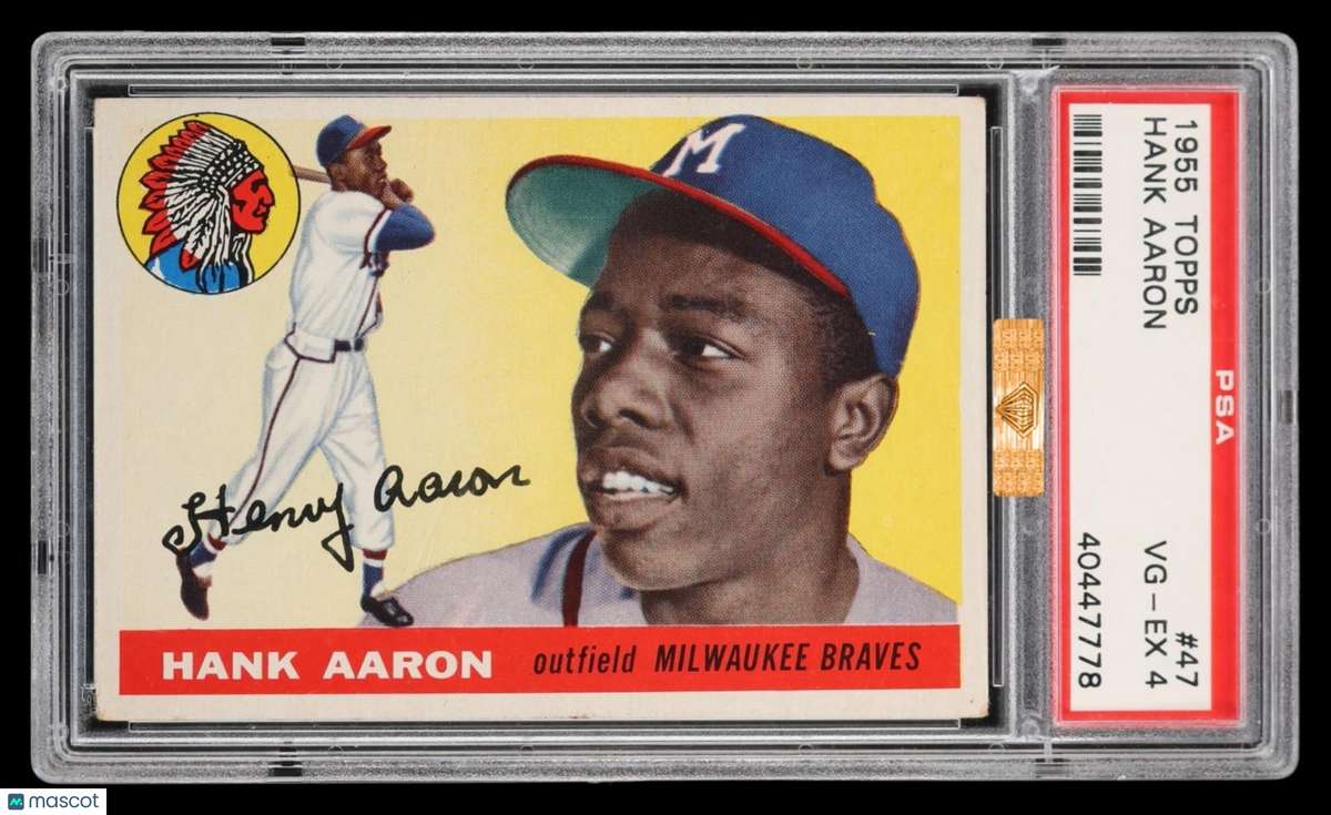 1955 Topps Hank Aaron #47 PSA 4 MBA Bronze
