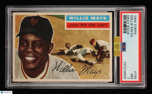 1956 Topps Willie Mays #130 Gray Back PSA 7