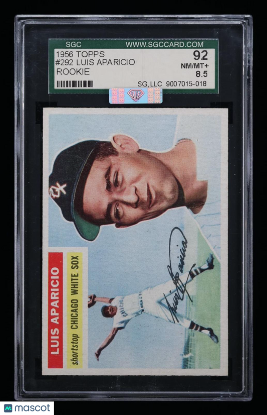 1956 Topps Luis Aparicio #292 SGC 8.5 MBA Silver