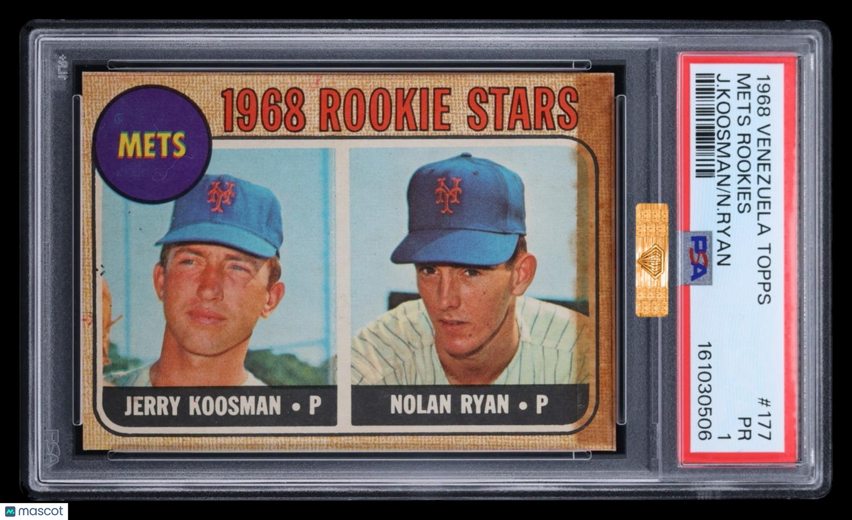 1968 Topps Venezuelan Mets Rookies #177 PSA 1 MBA Bronze
