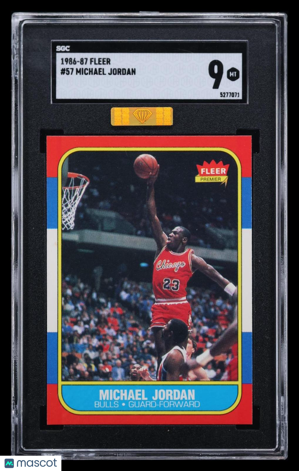 1986 Fleer Michael Jordan #57 SGC 9