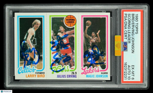 1980 Topps Scoring Leader Scoring Leader PSA 6 Auto 10