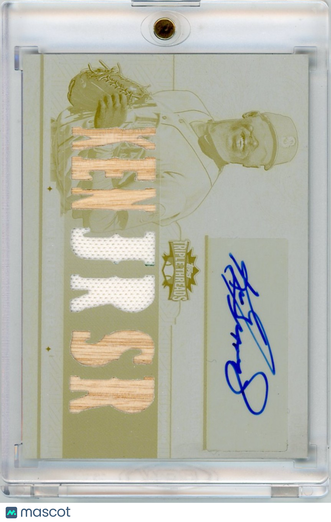 2014 Topps Triple Threads Ken Griffey Jr Sr #TTAR-KG1 Jersey Bat Auto 1/1
