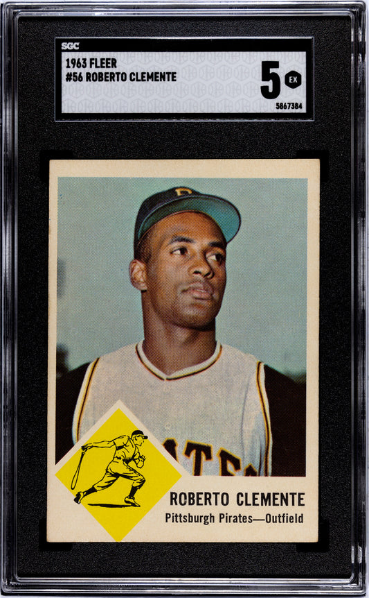 1963 FLEER ROBERTO CLEMENTE #56 SGC 5