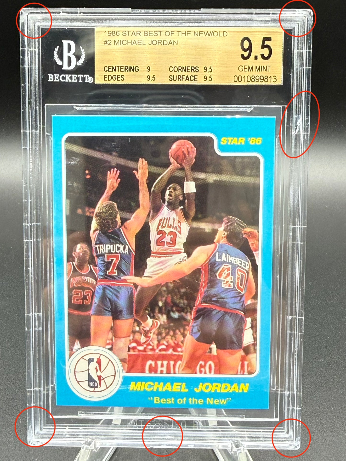 1986 Star Best of the New/Old Michael Jordan #2 BGS 9.5