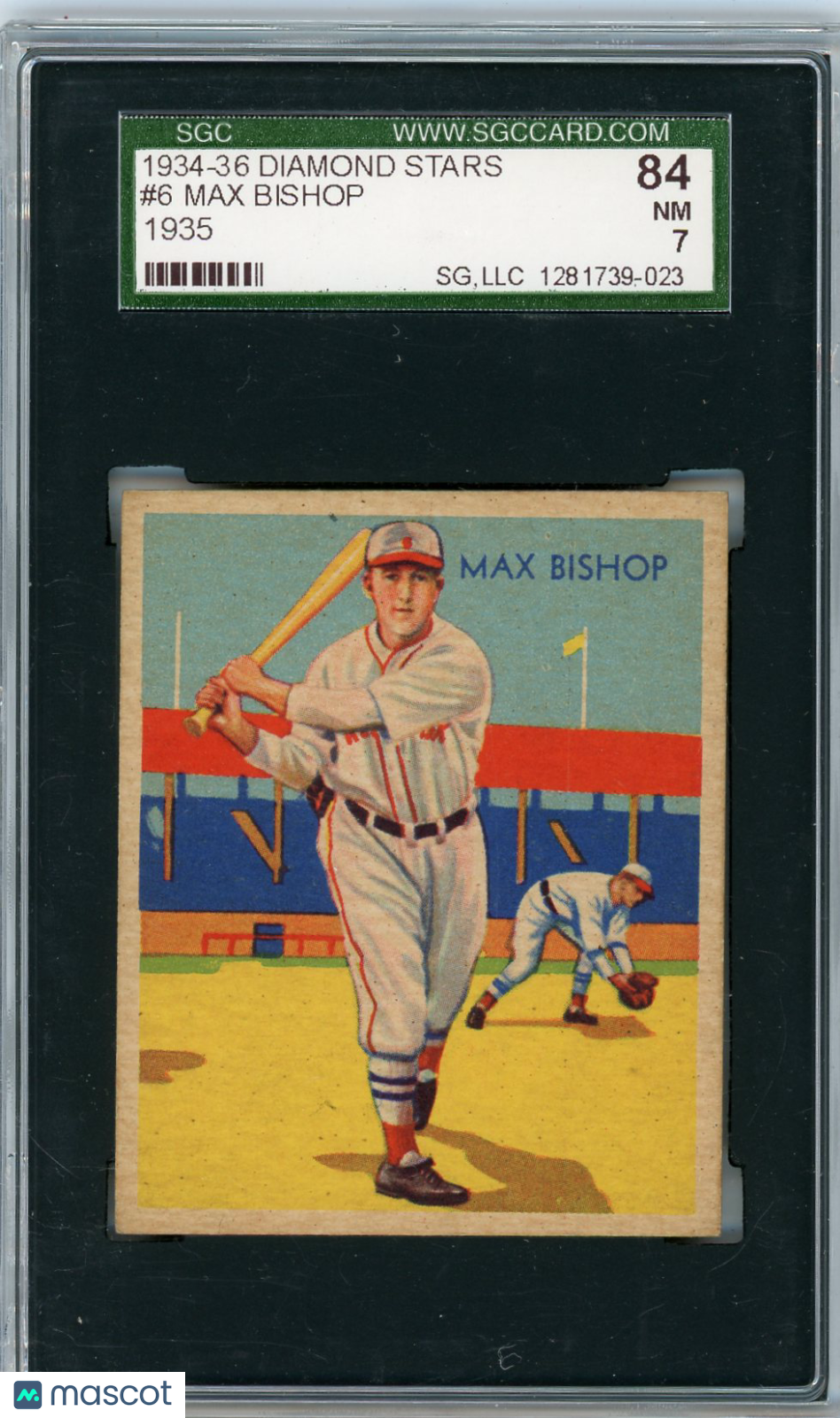 1934 Diamond Stars Max Bishop #6 1935 SGC 7