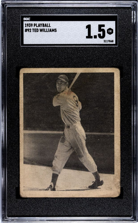 1939 TED WILLIAMS PLAYBALL #92 SGC 1.5