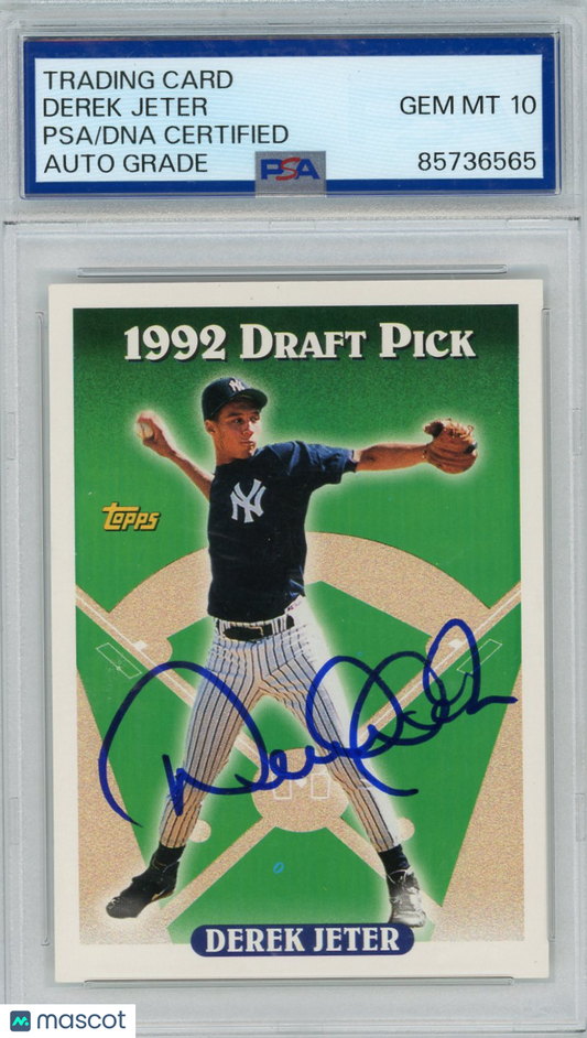 1993 Derek Jeter PSA A Auto 10