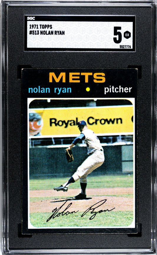 1971 TOPPS NOLAN RYAN #513 SGC 5