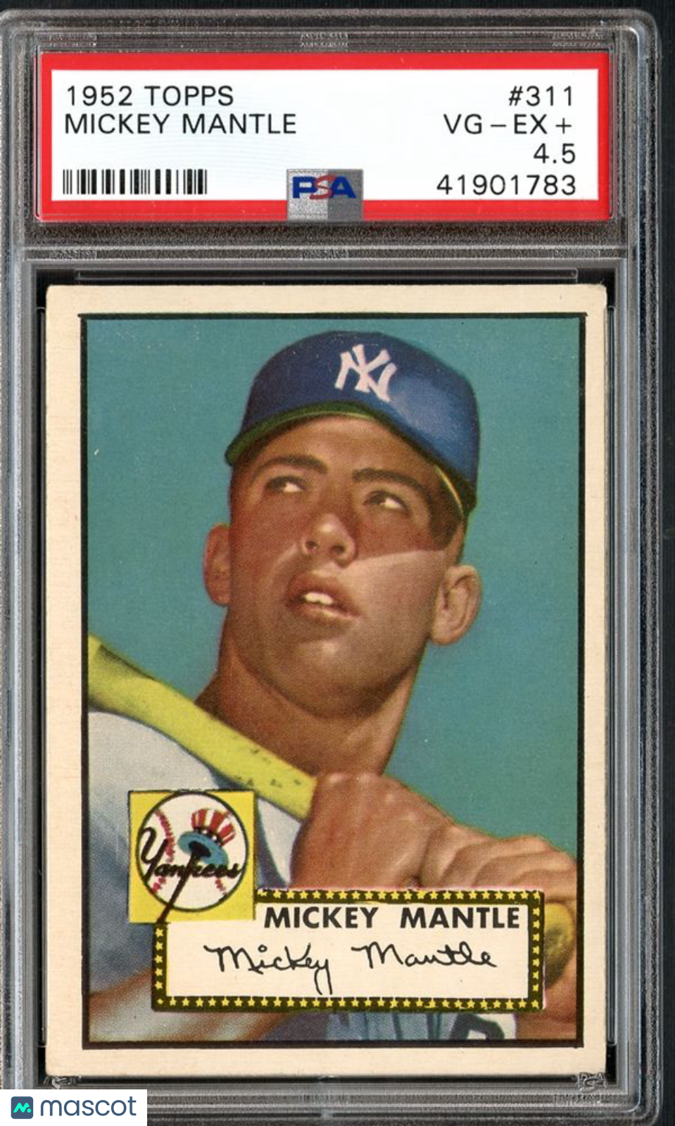 1952 Topps Mickey Mantle #311 PSA 4.5