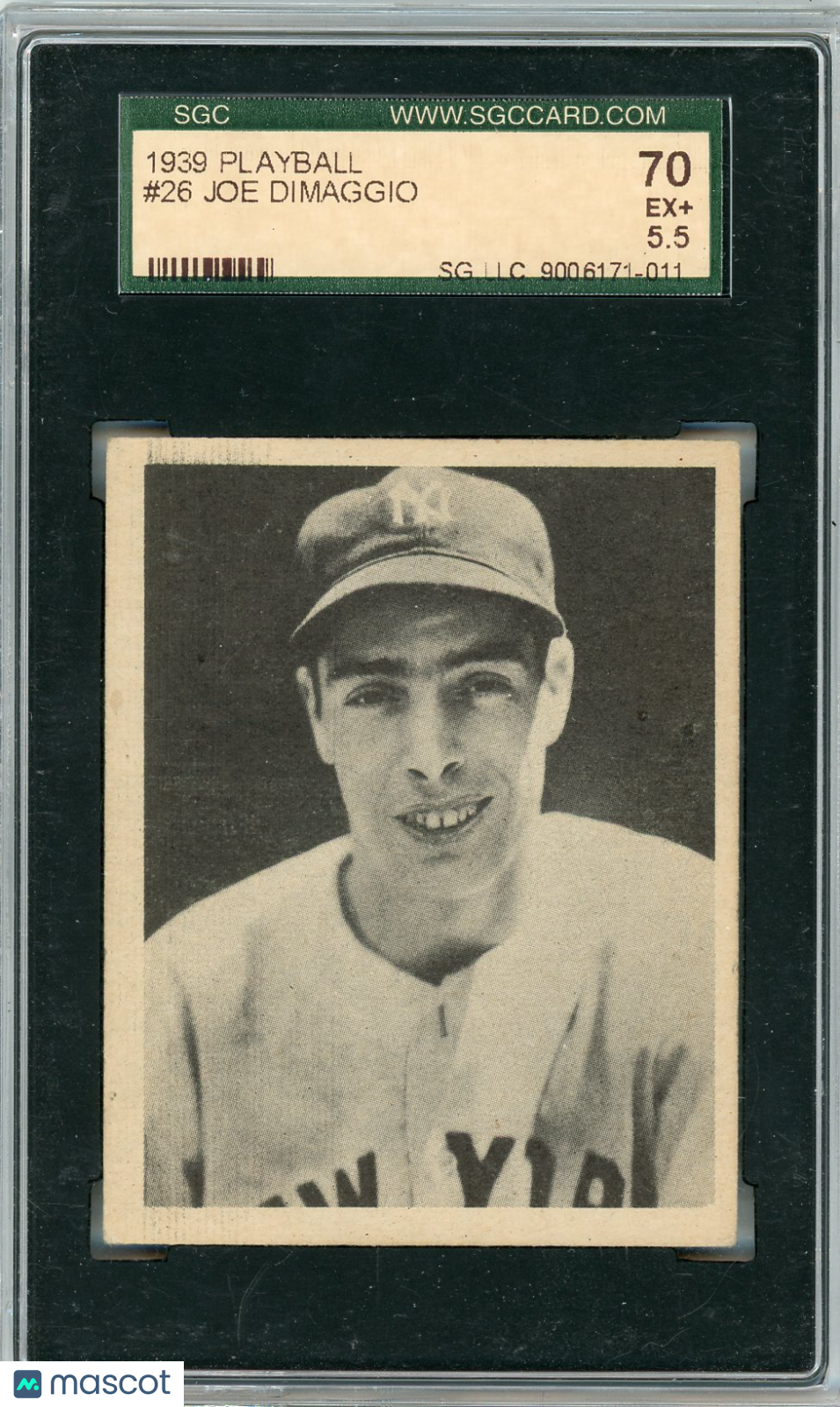 1939 Playball Joe Dimaggio #26 SGC 5.5