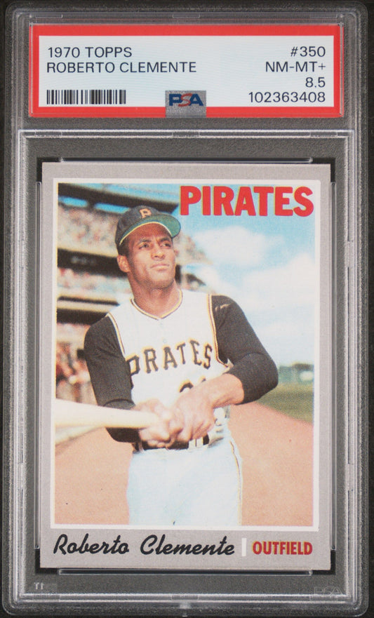 1970 TOPPS ROBERTO CLEMENTE #350 PSA 8.5