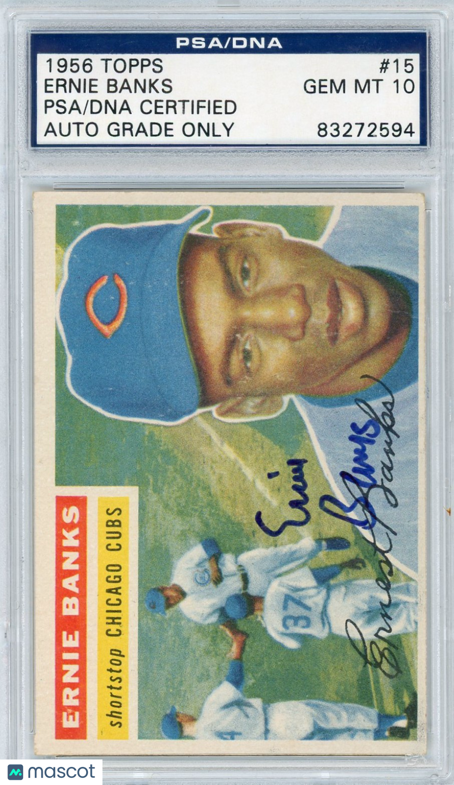 1956 Ernie Banks PSA A Auto 10