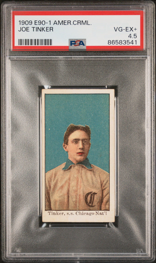 1909 JOE TINKER E90-1 AMERICAN CARAMEL PSA 4.5