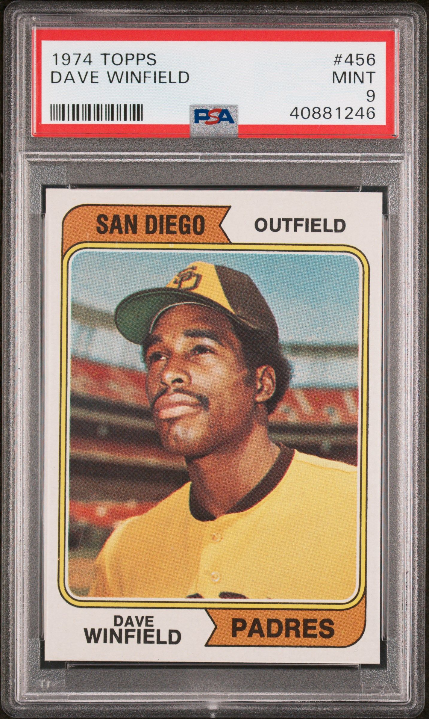 1974 TOPPS DAVE WINFIELD #456 PSA 9